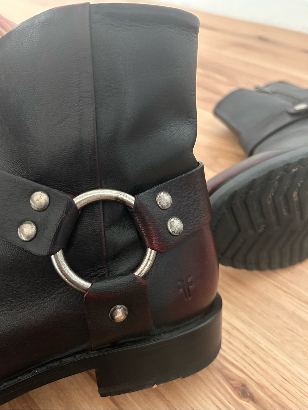 Frye Veronica Leather Harness Moto Boot - Picture 5 of 6